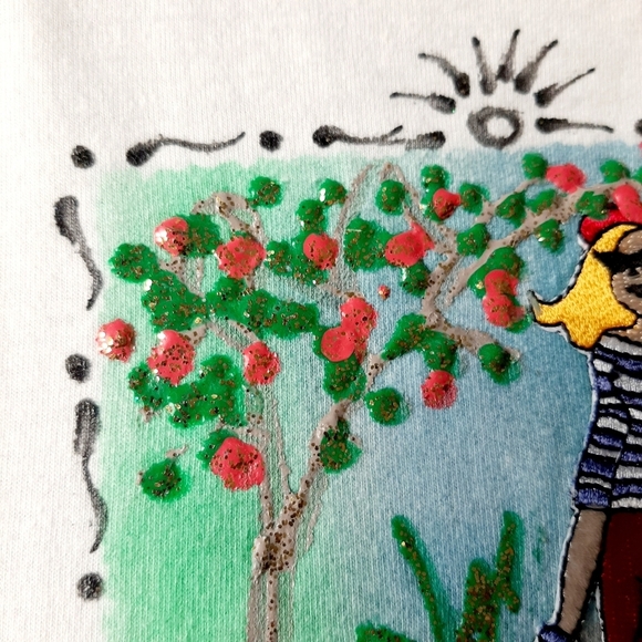 HAND PAINTED VTG GRAPHIC TEE SHIRT - Picture 8 of 11